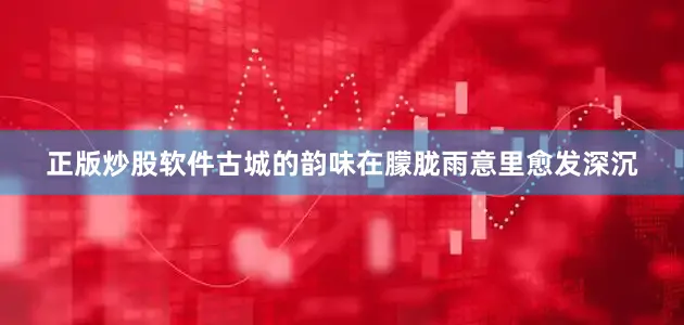 正版炒股软件古城的韵味在朦胧雨意里愈发深沉